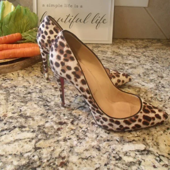 Christian Louboutin Pony Leo Pigalle Follies Pumps